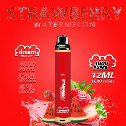 Dream Max Flow  - Strawberry Water Melon 4000 puffs